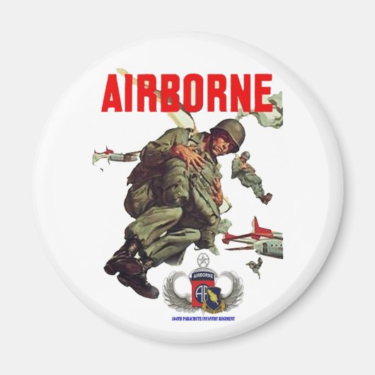 504e LUCHTLANDINGSREGIMENT Magneet (Voorkant)
