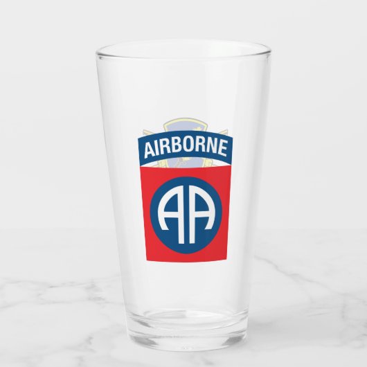 504e PIR 82e luchtverkeersdivisie Beer Glass Glas (Achterkant)