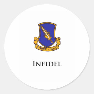 504e PIR- Infidel Ronde Sticker