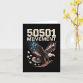 50501 Amerikaanse vlag in Flight Eagle met sterren Kaart (Gele Bloem)