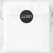 50501 Protest Ronde Sticker (Tas)