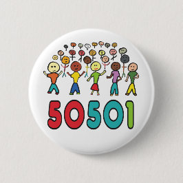 50501 RONDE BUTTON 5,7 CM