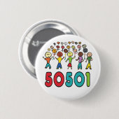 50501 RONDE BUTTON 5,7 CM (Voorkant /achterkant)