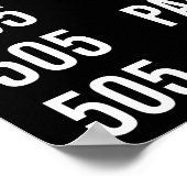 505 DUNDAS Replica TTC Streetcar Rollsign Poster (Hoek)