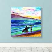 505 middag Lahaina Canvas Afdruk (Insitu (Houten vloer))