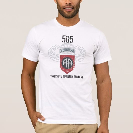 505 Parachute infanterie 82e Airborne T-shirt (Voorkant)