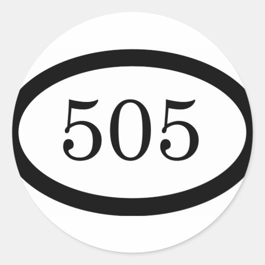 505 Parachute Infanterie Ronde Sticker (Voorkant)