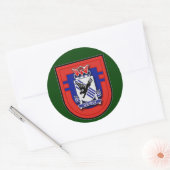 505e infanterieplan - 2d slagbalkflits ronde sticker (Envelop)