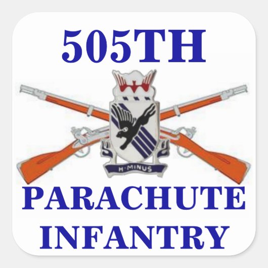 505E PARACHUTE INFANTERIE STICKERS (Voorkant)