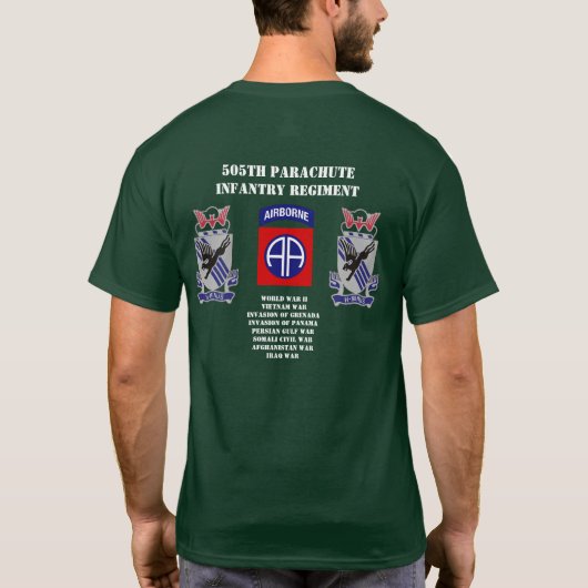 505e parachute infanterie t-shirt (Achterkant)