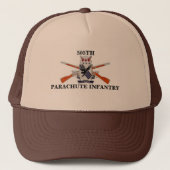 505E PARACHUTE INFANTRY-PET TRUCKER PET (Voorkant)