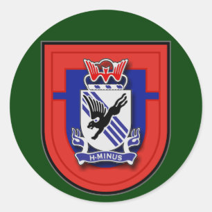 505th Infantry Regiment - 1st Battalion flash Ronde Sticker