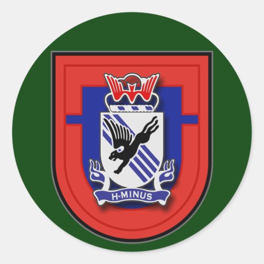 505th Infantry Regiment - 1st Battalion flash Ronde Sticker (Voorkant)