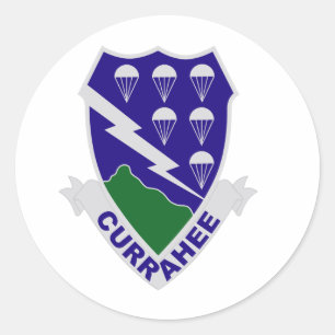 506e infanterieregeling ronde sticker