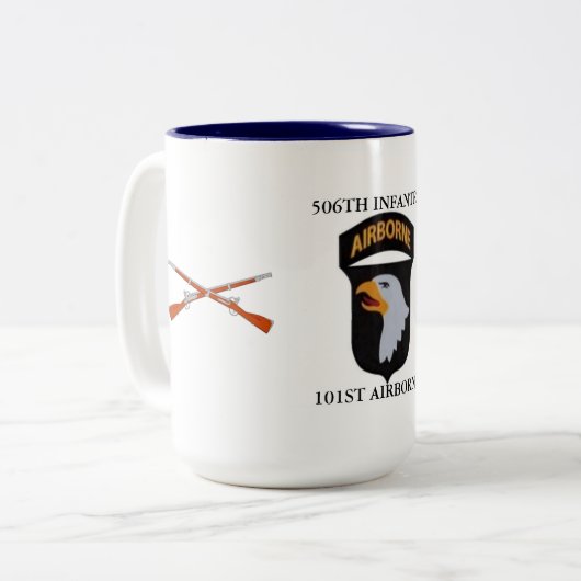 506E INFANTRY-MOK TWEEKLEURIGE KOFFIEMOK (Voorkant links)