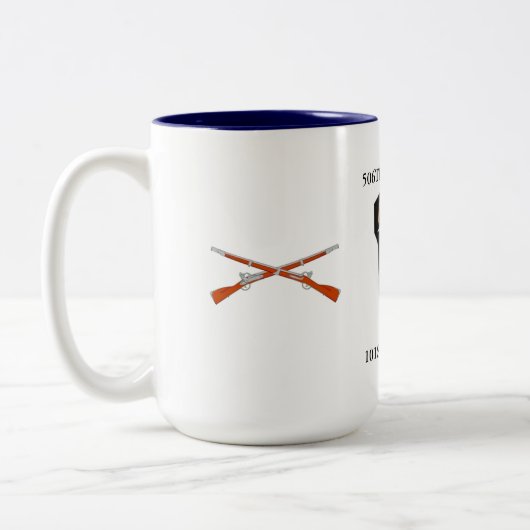 506E INFANTRY-MOK TWEEKLEURIGE KOFFIEMOK (Links)