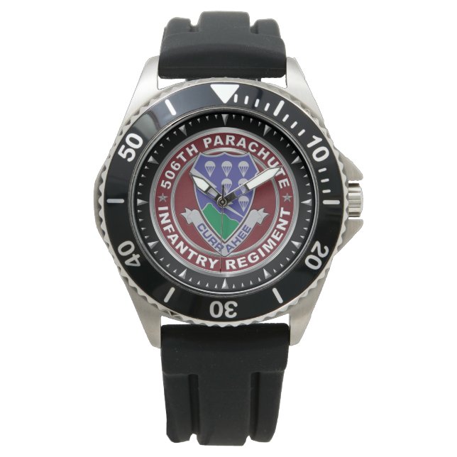 506th Parachute Infanterie Regiment  Horloge (Voorkant)