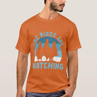 50888 Vogels kijken naar vrienden T-shirt