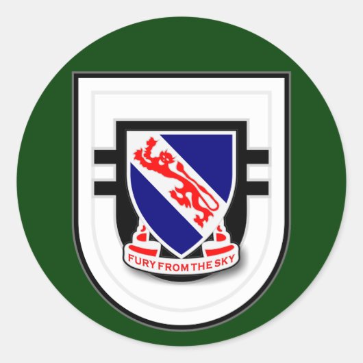 508e Infanterieregiment - 2d Bataljon Flash Ronde Sticker (Voorkant)