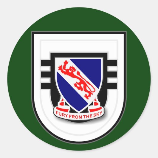 508e Infanterieregiment - 3d Bataljon Flash Ronde Sticker (Voorkant)