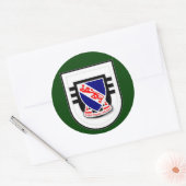 508e Infanterieregiment - 3d Bataljon Flash Ronde Sticker (Envelop)
