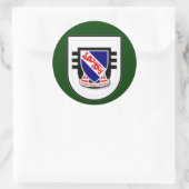 508e Infanterieregiment - 3d Bataljon Flash Ronde Sticker (Tas)