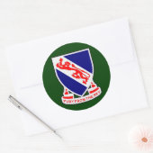 508e infanterieregiment (in de lucht) DUI Ronde Sticker (Envelop)