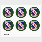 508e infanterieregiment (in de lucht) DUI Ronde Sticker (Vel)