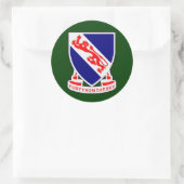 508e infanterieregiment (in de lucht) DUI Ronde Sticker (Tas)