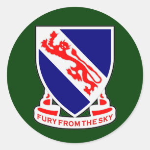 508e infanterieregiment (in de lucht) DUI Ronde Sticker