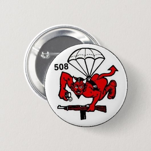 508th PIR Ronde Button 5,7 Cm (Voorkant /achterkant)