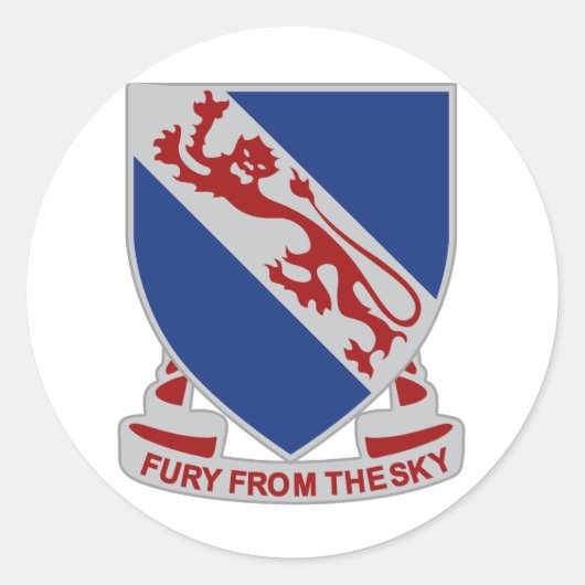 508th PIR Ronde Sticker (Voorkant)