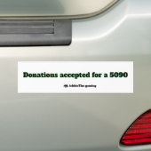 5090 donaties sticker (Op auto)