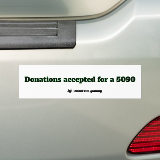 5090 donaties sticker (Op auto)