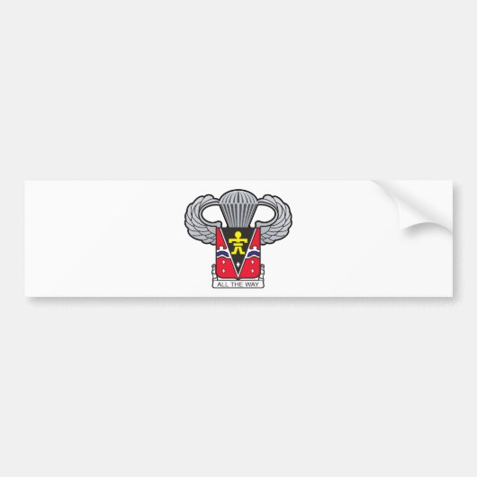 509e luchtbrug met luchtvleugels 2 bumpersticker (Voorkant)