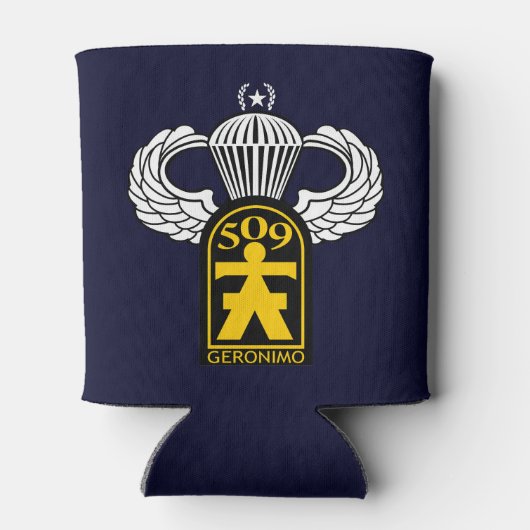 509th Airborne met springvleugels Blikjeskoeler (Achterkant)