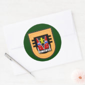 509th Infantry Regiment - 3D Bataljon Flash Ronde Sticker (Envelop)