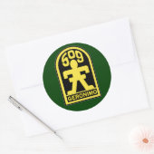 509th Infantry Regiment (Airborne) SSI Ronde Sticker (Envelop)