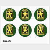 509th Infantry Regiment (Airborne) SSI Ronde Sticker (Vel)