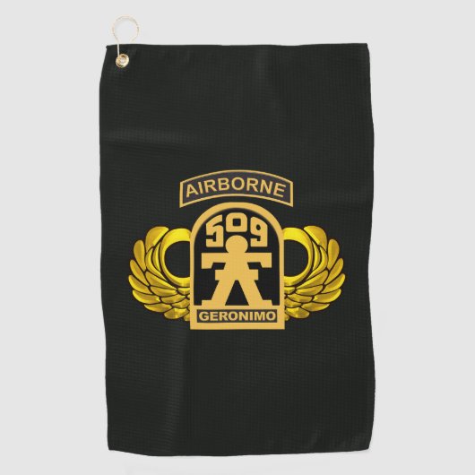 509th Parachute Infantry Regiment GERONIMO Golfhanddoek (Voorkant)
