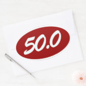 50.0 OVALE STICKER (Envelop)