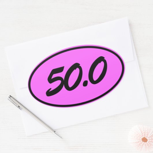 50.0 OVALE STICKER (Envelop)