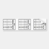 50:1 oliemengsel decaal bumpersticker (Voorkant)