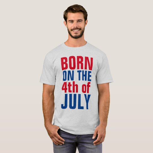 50 - 4 - jarige verjaardag van t-shirts op 1 juli (Voorkant volledig)