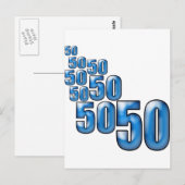 50 50 50 BRIEFKAART (Voorkant / Achterkant)