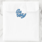 50 50 50 RONDE STICKER (Tas)