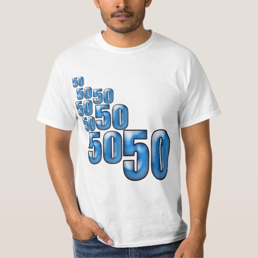 50 50 50 T-SHIRT (Voorkant)