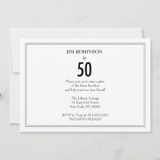 50, 50 en meer dan 50! kaart (Achterkant)