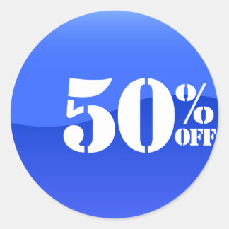 50% 50% korting op Sticker verkoop korting
