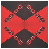 50/50 Rood/Zwart Stof (Swatch)